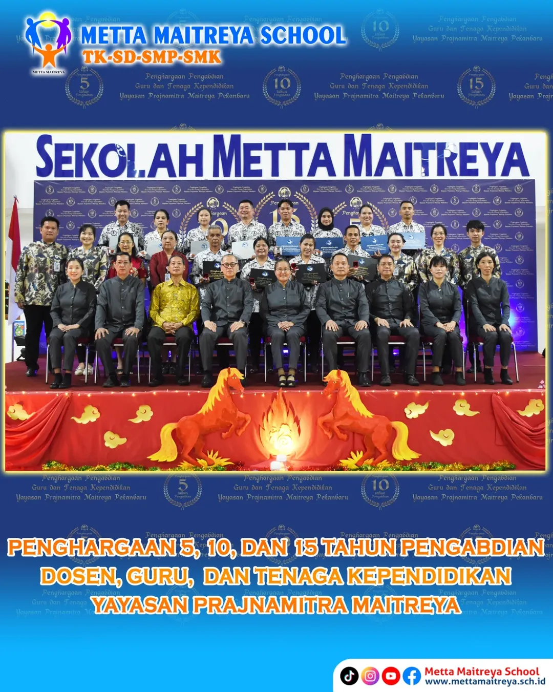 Penghargaan 5, 10, dan 15 Tahun Pengabdian Dosen, Guru, Serta Tenaga Kependidikan dan Tuan Yuan Fan 2026